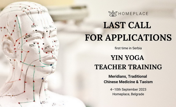 Poslednji poziv za prijavljivanje: Yin Yoga Teacher Training – Meridians, TCM & Taoism